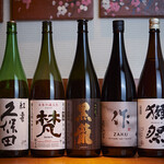 Mizutaki Kisetsuryouri Shinjukunagomi - 唎酒師お勧めの各種地酒