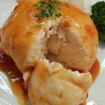 キッチン ブルー グローブ - 海老のムースの断面