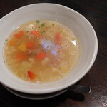 Sendai pasta hausuhirai supagethi - セットのスープ