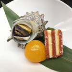 さかえ寿司 - さざえ、金柑