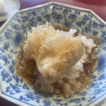 成生 - 太刀魚、たっぷりの大根おろしでかぶりつきます