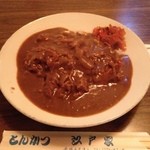 とんかつ江戸家 - かつカレーライス　ご飯少な目　1040円