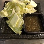 cabbage with salt sauce
