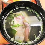 寿司・活魚料理 玄海 - 鯛の潮汁