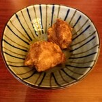 若竹ハイボール酒場 - お通し(唐揚げ）