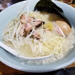 塩そば専門店 桑ばら - 青森県田子町種子さんと言う俺は誰かは知らない人が多分作ったであろうネギニンニクそば