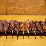 やきとんだいだら - 2023.3 やきとん串盛り（10本 1,080円）