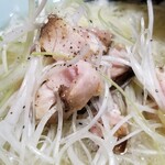 塩そば専門店 桑ばら - 青森県田子町種子さんと言う俺は誰かは知らない人が多分作ったであろうネギニンニクそば