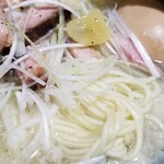 塩そば専門店 桑ばら - 青森県田子町種子さんと言う俺は誰かは知らない人が多分作ったであろうネギニンニクそば