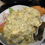 明ごころ本店　洋食店 - サーモンフライ自家タル