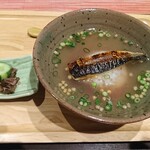 ビーチサイド温泉リゾート ゆうみ - 焼鰯の梅茶漬け・香の物