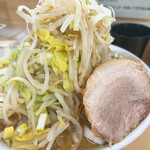 ハイマウント M - ラーメン並、野菜マシ、ニンニク、ネギ