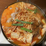 炭火焼肉・韓国料理 ハンアリ - ブルナックチョンゴル(たこ鍋)