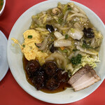 Toraya - 八宝菜、肉団子、焼き豚、玉子焼き