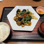 Ootoya - 茄子と豚のコク旨味噌炒め定食