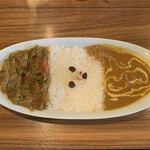 カリーアップ - やさいカレー×バターチキンカレー Sサイズ[950円]2