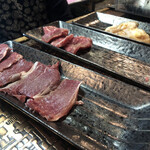 同心亭 - ハツ、ツラミ、テッチャン。どれも美味しい！