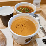 Soup Stock Tokyo - オマール海老のビスク、ミネステローネ