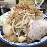 豪麺 マルコ - 特小らーめん 細麺・ニンニク少・ヤサイ・アブラ・玉ねぎ(750円)