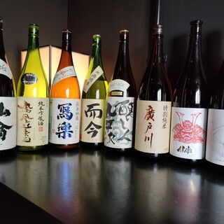 お料理に合う地酒、本格九州焼酎各種ご用意！