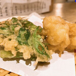 豆腐料理 空野 - 菊菜と白子おかわり(笑)