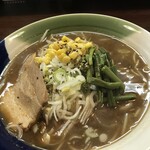 元祖辛味噌ラーメン 風っ子大将 - 味噌らーめん全景