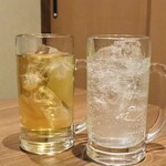 Shikinouta - ◆塩レモンサワー 539円 ◆ジャスミン茶 429円