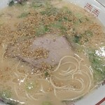 長浜ラーメン 一心亭 - ごま振りました(^^)