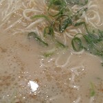 長浜ラーメン 一心亭 - 替玉投入後！