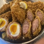 立呑み とんかつ まるや - 料理写真:ディナーメニュー　大人気おまかせ盛り