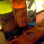 Ginza Hajime - 日本酒(八仙、遊穂、丹波杜氏)