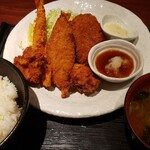 うおかぎ食堂 - ミックスフライB定食