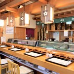 仁王寿司 - カウンター席