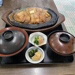 角屋食堂 - ポークチャップ定食@1100