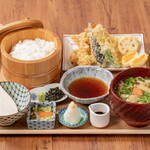 Chicken tempura hitsumabushi set meal