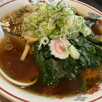 Aoshimashokudoushisai - 青島チャーシュー麺大盛（ネギトッピング）