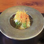 徳山鮓 - にんじん、かぶお米発酵出汁かけ料理