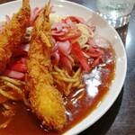 スパゲッティハウス ヨコイ - あんかけスパゲッティ+エビフライ