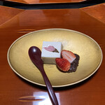 和食料理 和ごころ いなほ - 牛乳プリンと自家製こし餡のデザート