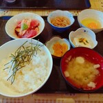 てんぺい - 「まかない定食パート1」(¥870-税込)でーす。この景色を何回見てきたかなー、良い景色だよねーーー