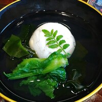 日本料理 かしづき - 白魚真丈のお椀