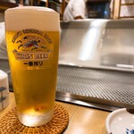 浜蝶 - 生ビール　小　350円
