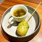 イル ネッビオ - 真フグと青海苔の海の幸コラボが素晴らしい！！(o^^o)