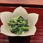 廣澤 - 縮み法蓮草、塩とアヒルの玉子炒め