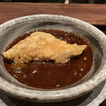 廣澤 - 揚げ赤鯥＆揚げおかき
      蕗の薹＆白葱の土鍋煮込みソース添え