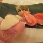 小石川 かとう - シャンパンに合うお通しを作ってもらいました(^^)