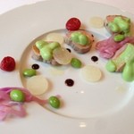 レストラン テズ - 松坂豚のローストポーク枝豆ソース