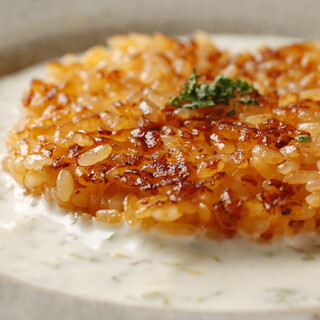 Famous grilled sea urchin cheese risotto
