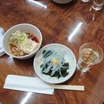 永楽食堂 - お通しと紫八咫26BY