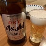 みつ - 「アサヒスーパードライ中ビン（税込￥700）」